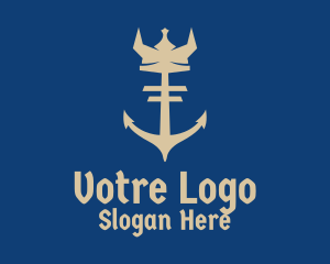 Viking Crown Anchor  Logo