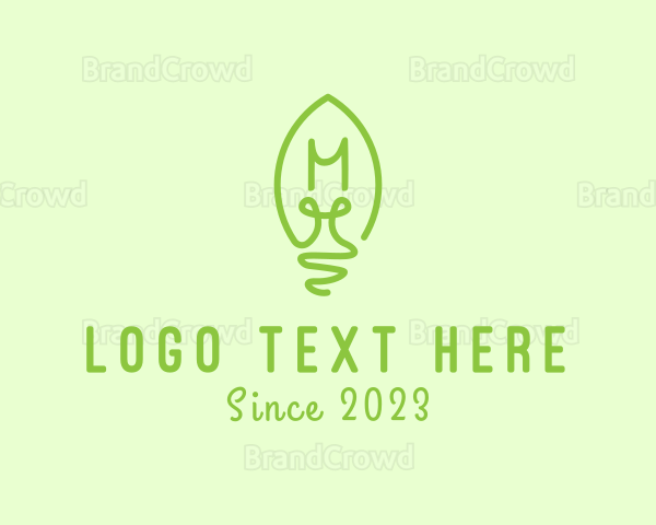 Eco Friendly Light Bulb Logo