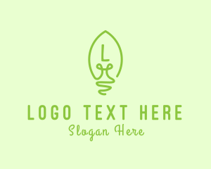 Eco Friendly Light Bulb  Logo