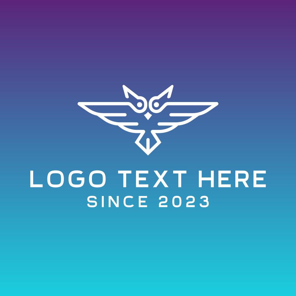 Modern Owl Fly Logo | BrandCrowd Logo Maker | BrandCrowd