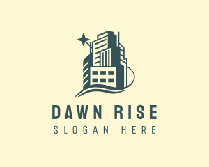 High Rise Urban Building logo design