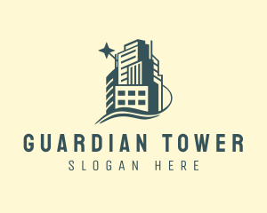 High Rise Urban Building logo design