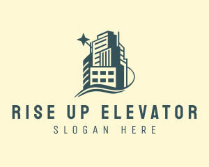 High Rise Urban Building logo design