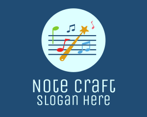 Note - Musical Staff Notes logo design