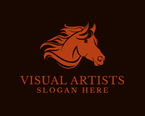 Equestrian Stallion Head Logo
