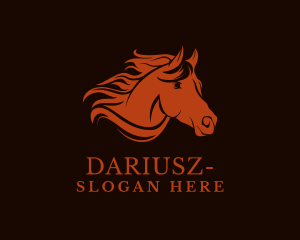 Texas - Equestrian Stallion Head logo design