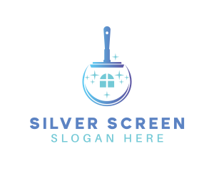 House Squeegee Cleaning Logo