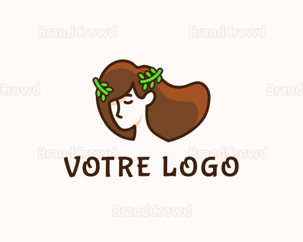 Bounce Hair Female Beauty Logo