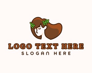 Lady - Hair Female Beauty logo design