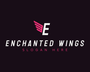 Wings Logistics Courier logo design