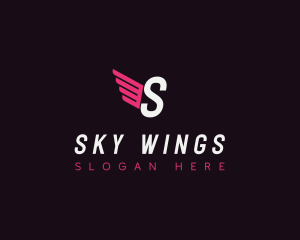 Wings Logistics Courier logo design