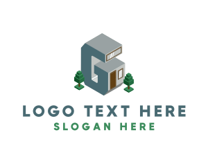 Modern - Modern Building Letter G logo design