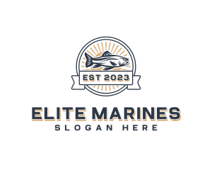 Marine Seafood Fisheries logo design