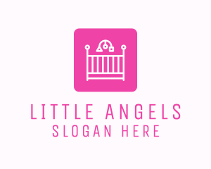 Baby Crib Cradle logo design