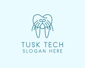 Tooth Walrus Tusk logo design