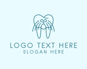 Teeth - Tooth Walrus Tusk logo design