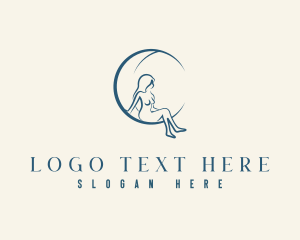 Erotic - Sultry Woman Spa logo design