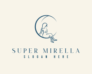 Meditation - Sultry Woman Spa logo design