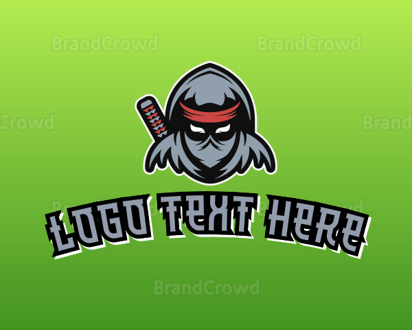 Ninja Warrior Assassin Character Logo