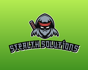 Stealth - Ninja Warrior Assassin Character logo design