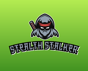 Ninja Warrior Assassin Character  logo design