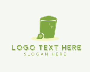 Recycling Bin - Waste Trash Disposal logo design