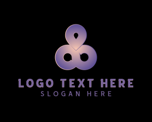 Yoga - Location Pin Infinity logo design