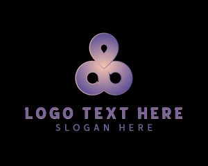 Massage - Location Pin Infinity logo design