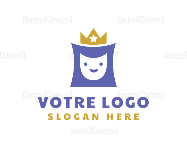 Crown Royalty Smile Logo