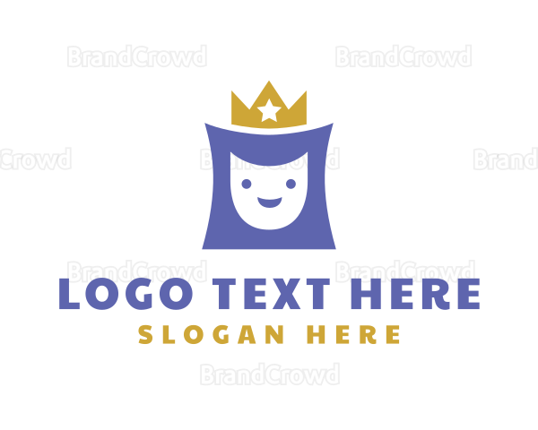 Crown Royalty Smile Logo