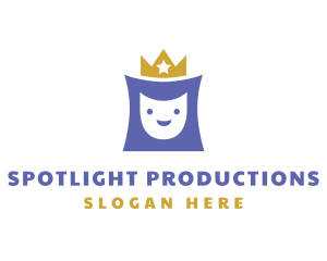 Show - Crown Royalty Smile logo design