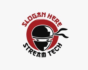 Streamer - Asian Ninja Streamer logo design