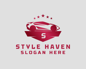 Race - Sports Car Vehicle logo design