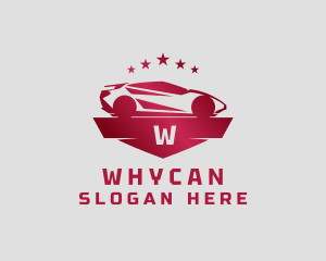 Drag Racing - Sports Car Vehicle logo design