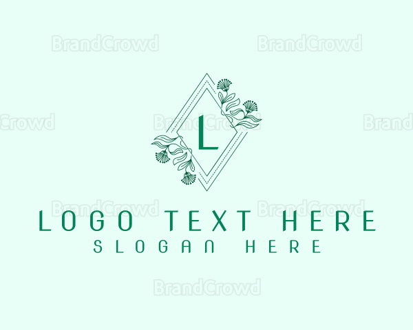 Floral Crest Minimalist Logo