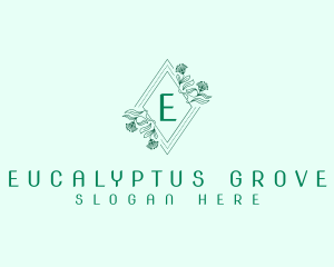 Eucalyptus - Floral Crest Minimalist logo design