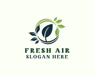 Organic Botanical Leaf logo design