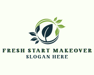 Organic Botanical Leaf logo design