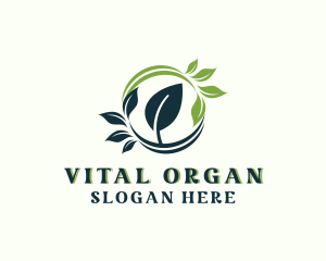 Organic Botanical Leaf logo design