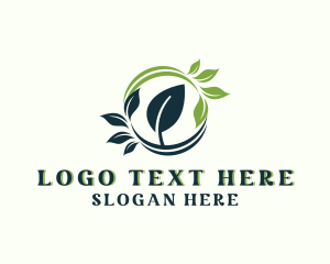 Organic Botanical Leaf Logo