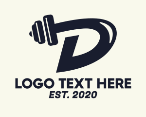 Fitness Gym - Fitness Gym Letter D logo design