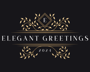 Luxury Vine Foliage logo design