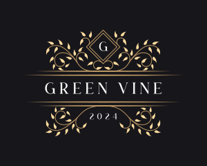 Luxury Vine Foliage logo design