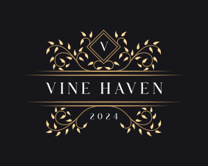 Luxury Vine Foliage logo design