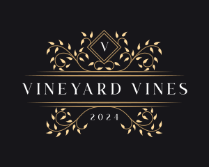 Luxury Vine Foliage logo design