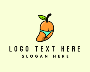 Lingerie - Sexy Mango Bikini logo design