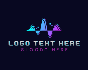Wave - Audio Music Tech logo design