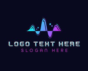 Music - Audio Music Tech logo design