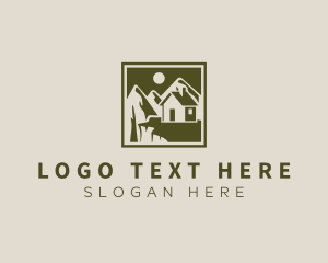 Nature - Mountain House Nature  Camping logo design