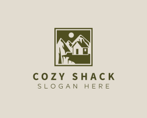 Shack - Mountain House Nature  Camping logo design